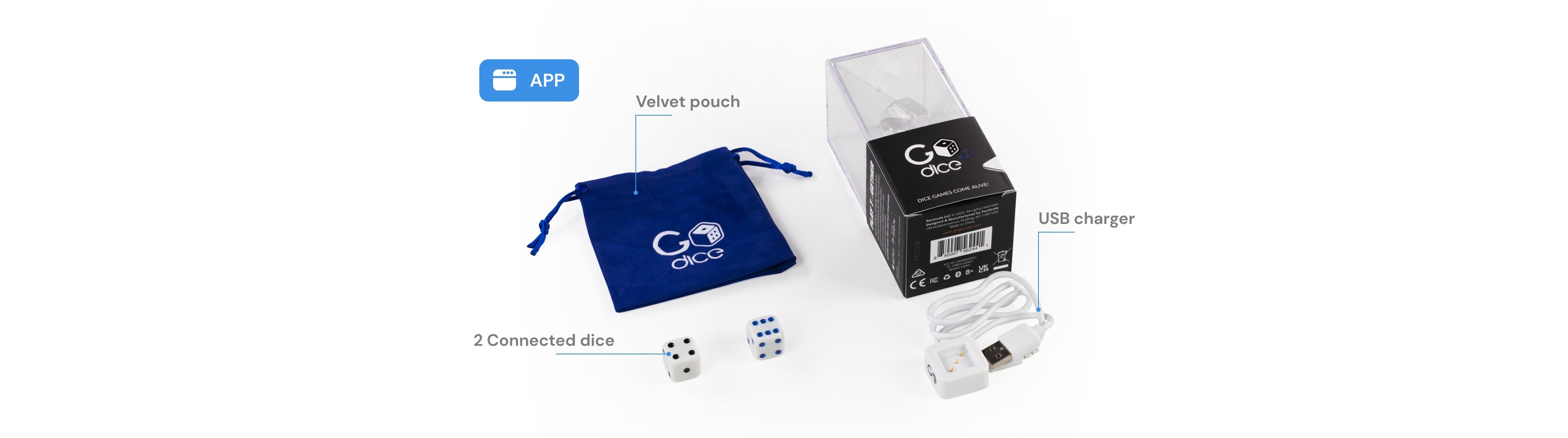 What is in the box of Smart Dice by Particula