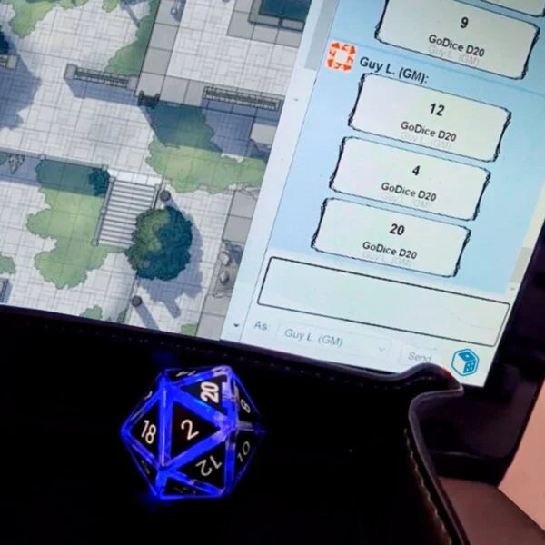 RPG Dice Set connected to Roll20, FoundryVTT, Discord.