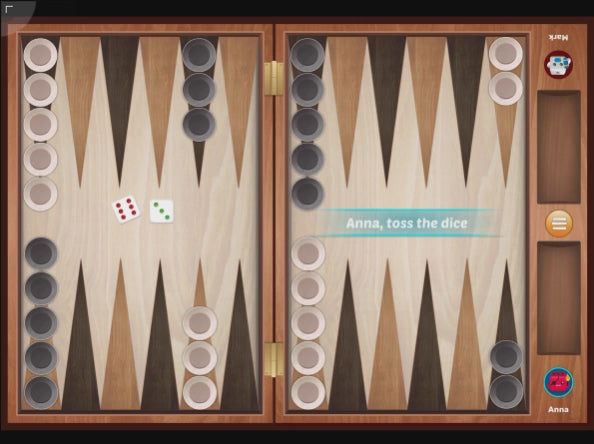 Charger la vidéo: Backgammon in Smart Dice Set App
