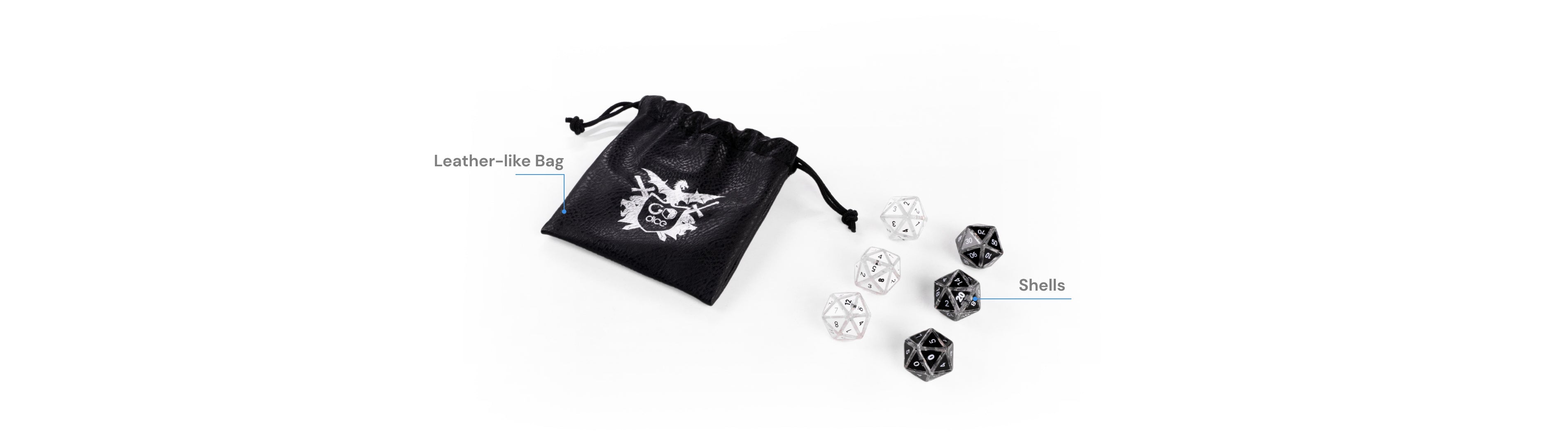 what's in the box of RPG Dice Set by Particula