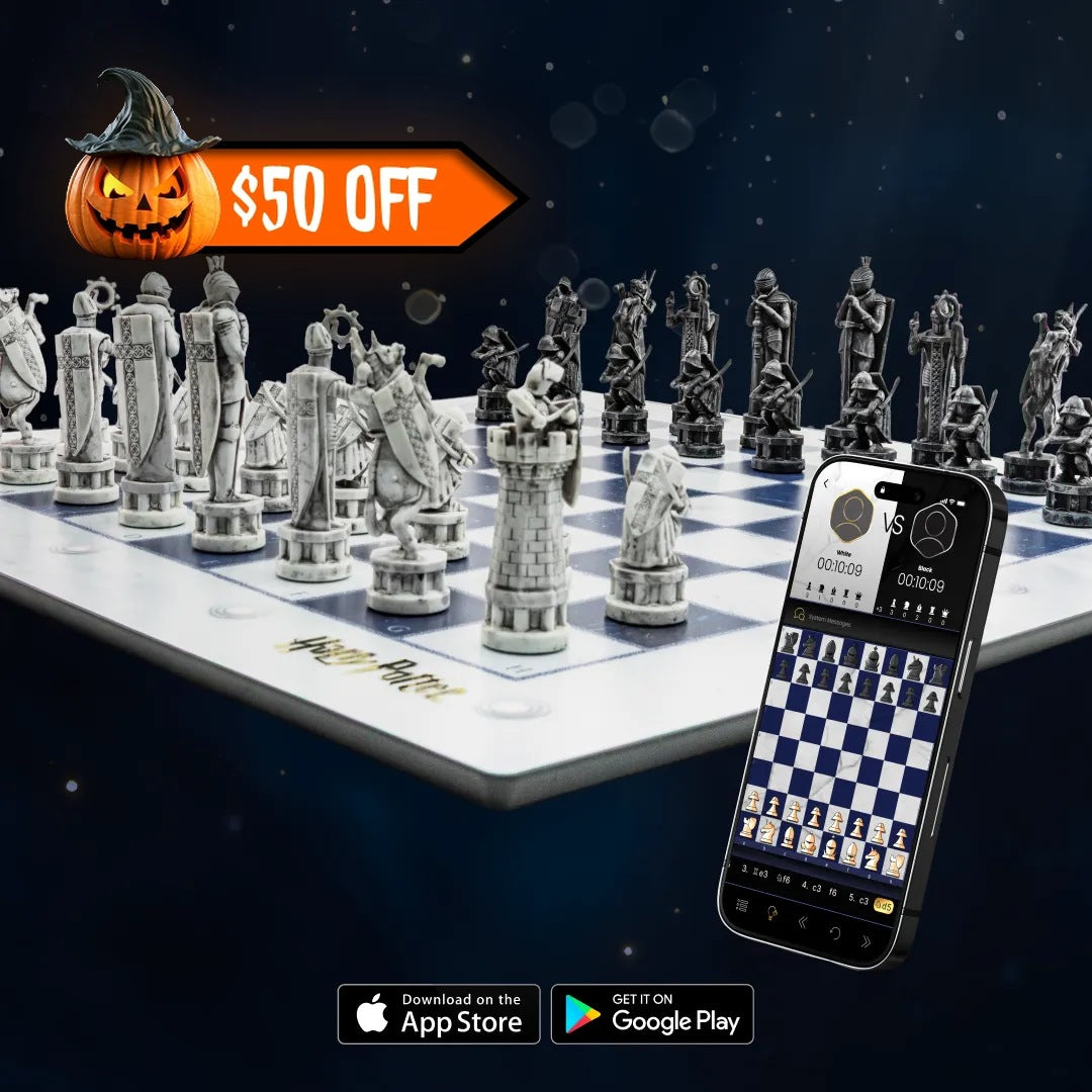 GoChess Wizard Pro (Lite) - Full Size Harry Potter Chess Set