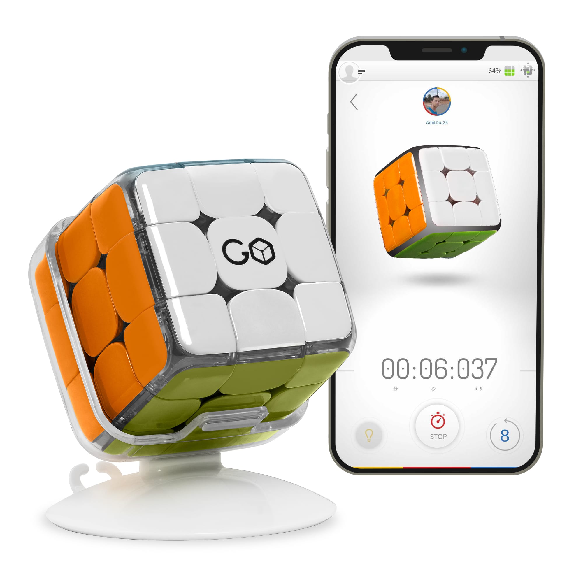 GoCube Edge Full Pack: Smart Cube 3x3 | Particula